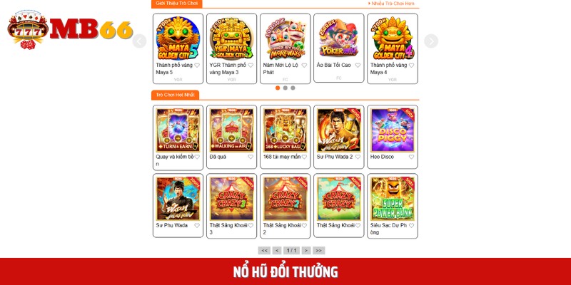 Nổ hũ đổi thưởng sở hữu nhiều chủ đề thú vị và Jackpot lớn